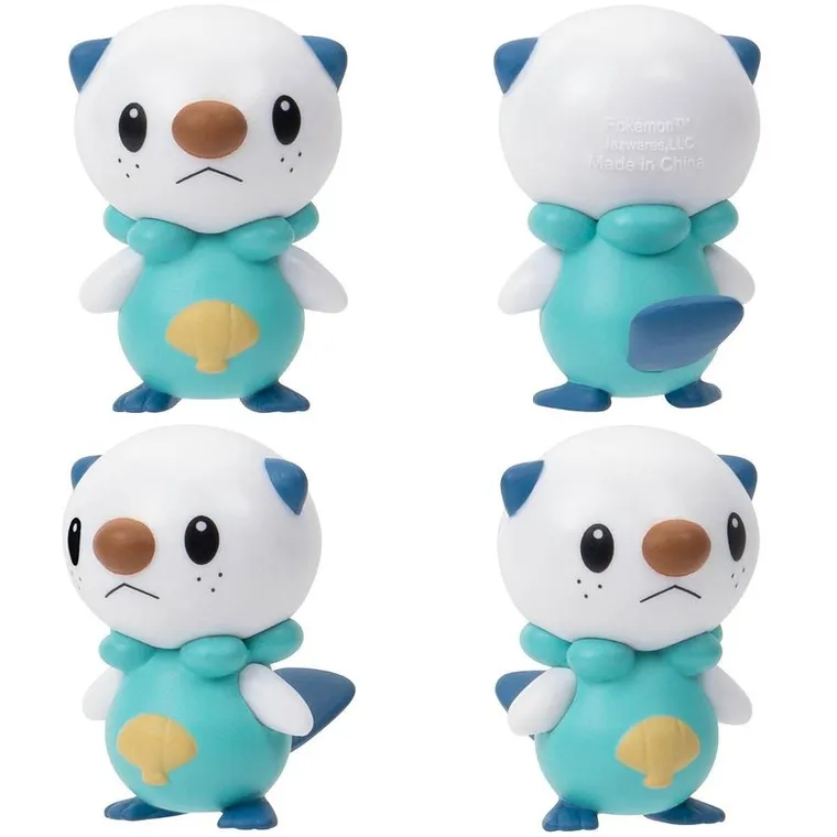 Pokemon, Rotom, Snivy, Oshawott, Pikachu, Tepic, Snubbull, Luxio, Alolan Marowax, figurki bitewne