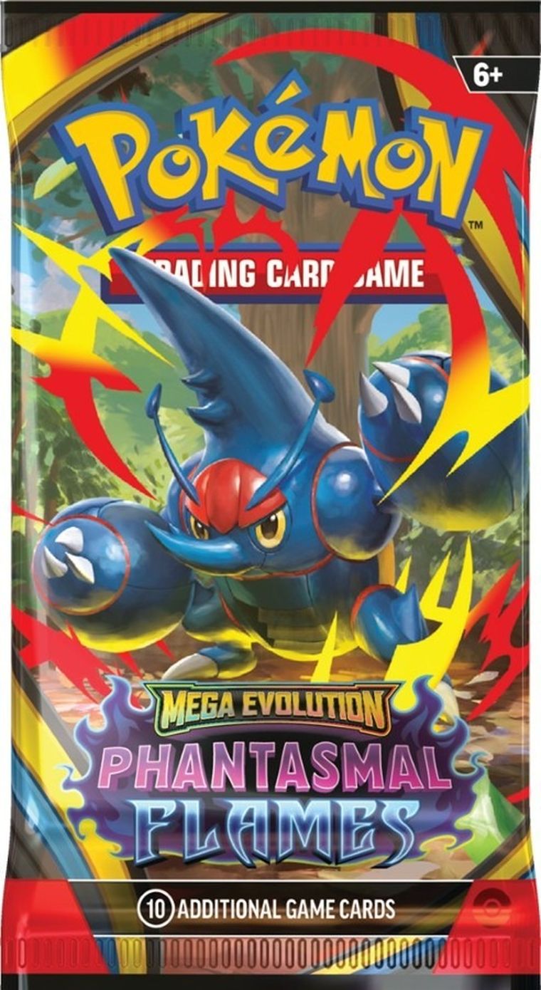 Pokemon TCG: Mega Evolution, Phantasmal Flames, Checklane Blister, Cottonee/Whimsicott, gra karciana, dodatek
