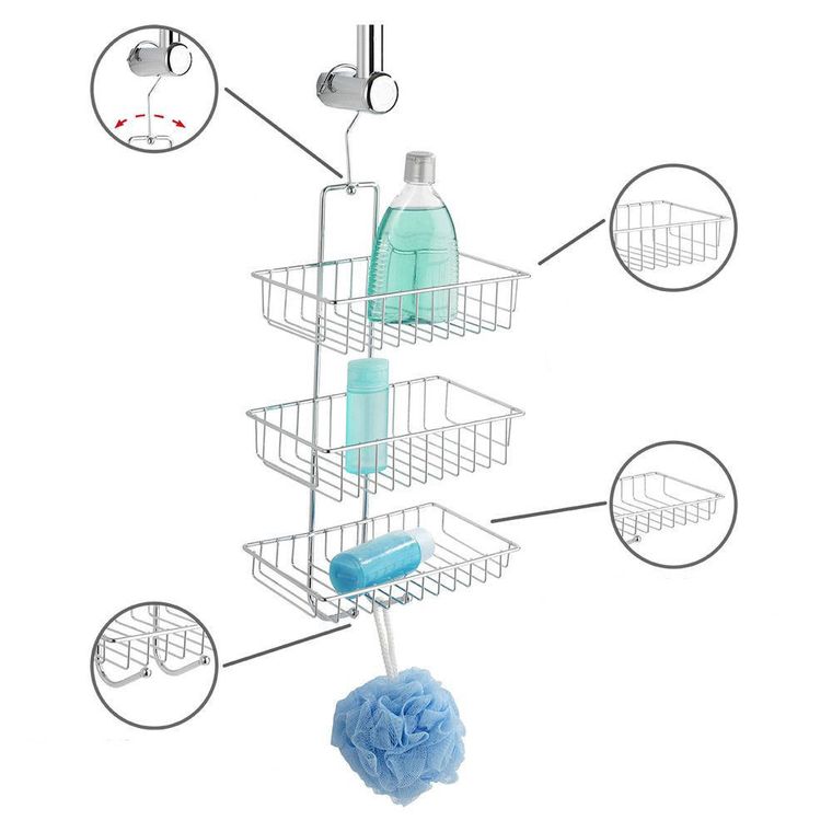 Półka pod prysznic, Nivala, 3 poziomy