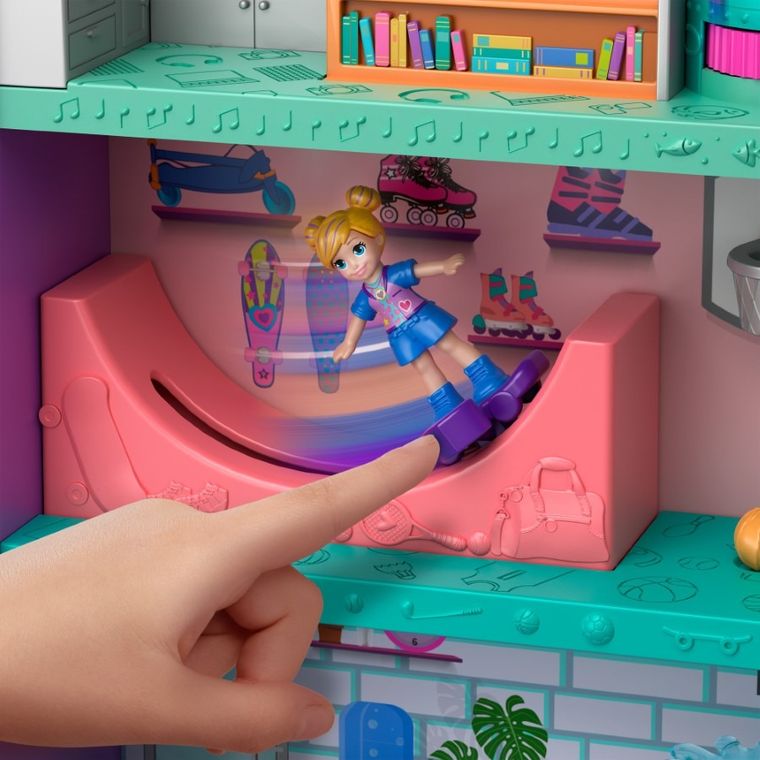 Polly Pocket, Centrum handlowe w Pollyville, zestaw z figurką i akcesoriami