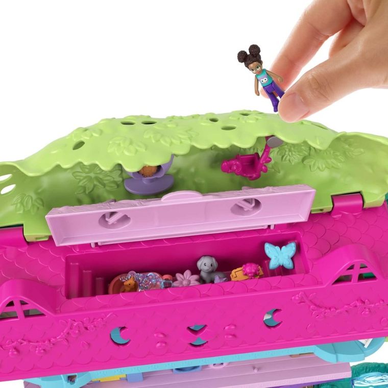 Polly Pocket, Przygody zwierzątek - Domek na drzewie, zestaw z laleczkami i akcesoriami