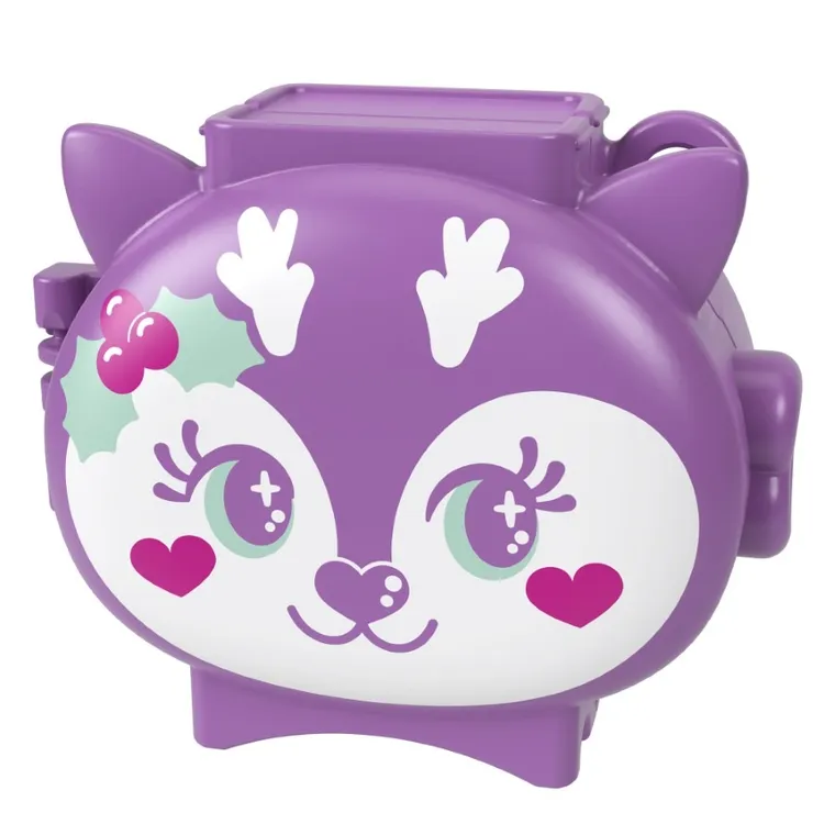 Polly Pocket, Świąteczny zestaw kompaktowy, zestaw z laleczką i akcesoriami