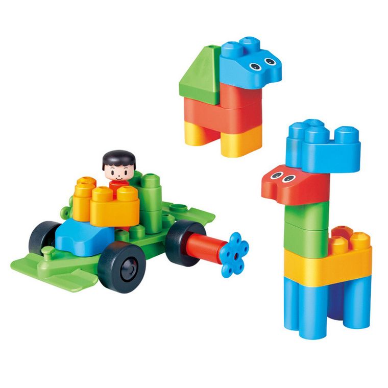 PolyM, Miasto, klocki konstrukcyjne, 50 elementów