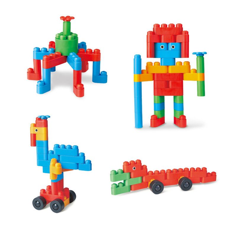 PolyM, Pojazdy budowlane, klocki konstrukcyjne, 80 elementów