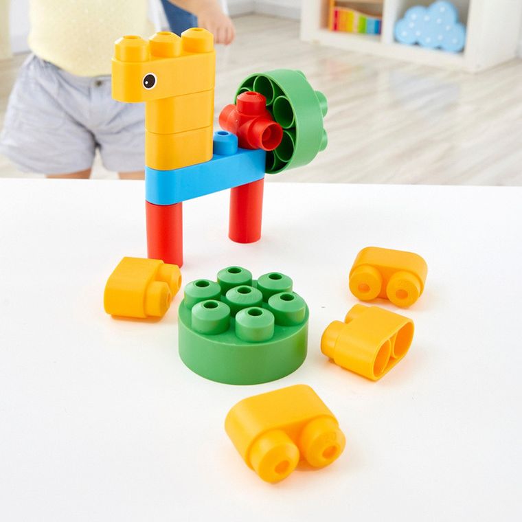 PolyM, Ptaki i zwierzęta, klocki konstrukcyjne, 13 elementów