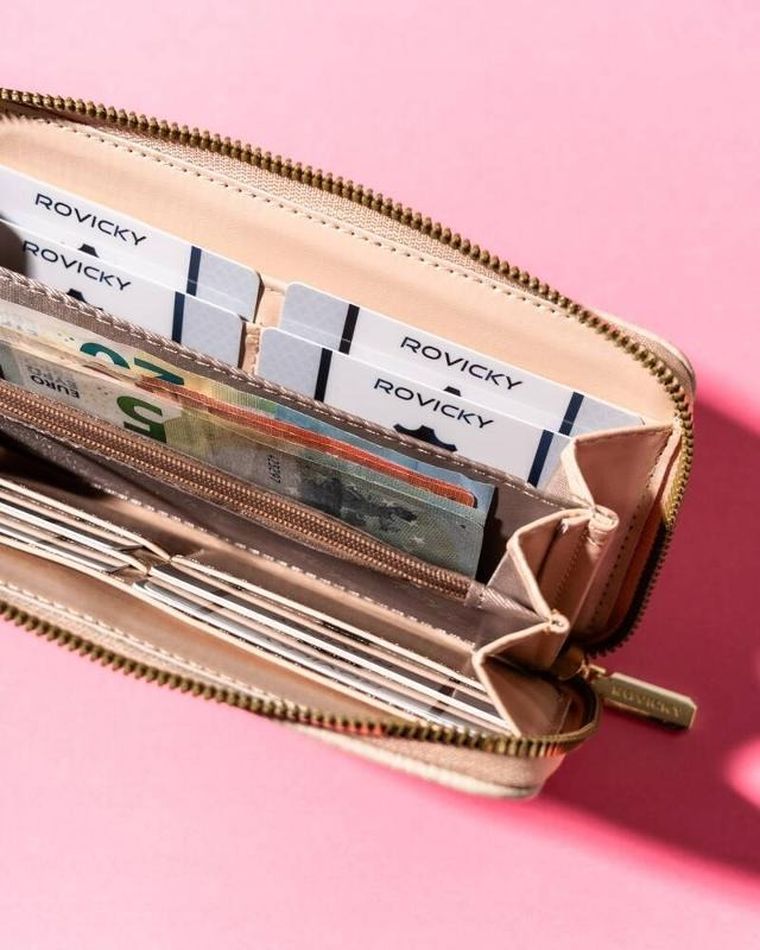 Portfel, beżowy, Rovicky