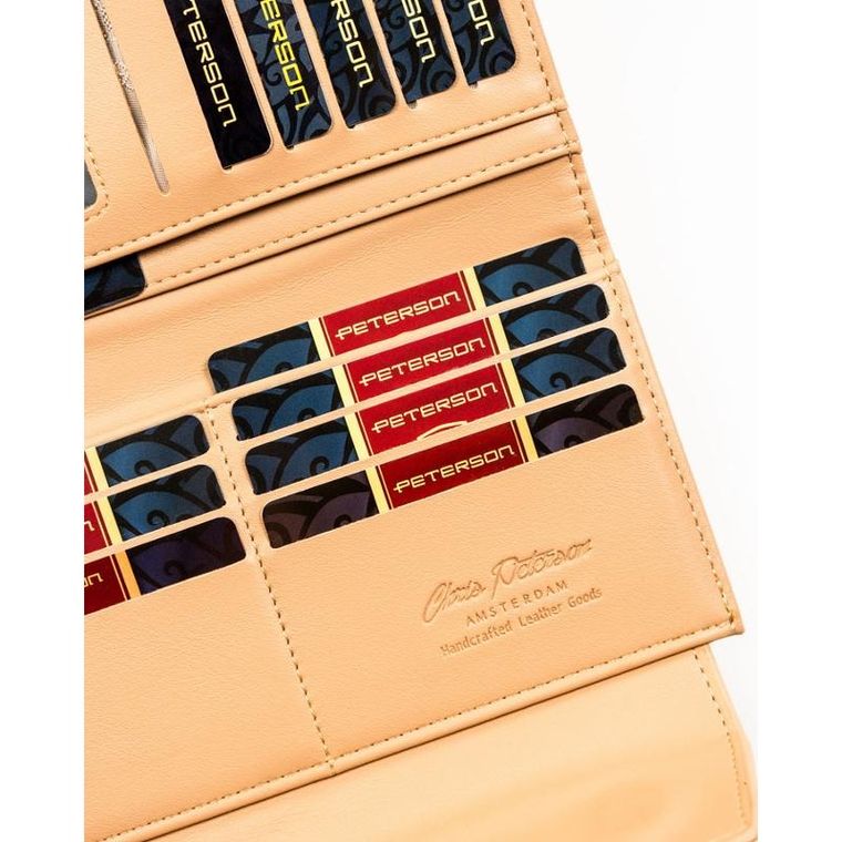 Portfel, beżowy, skóra ekologiczna, Peterson