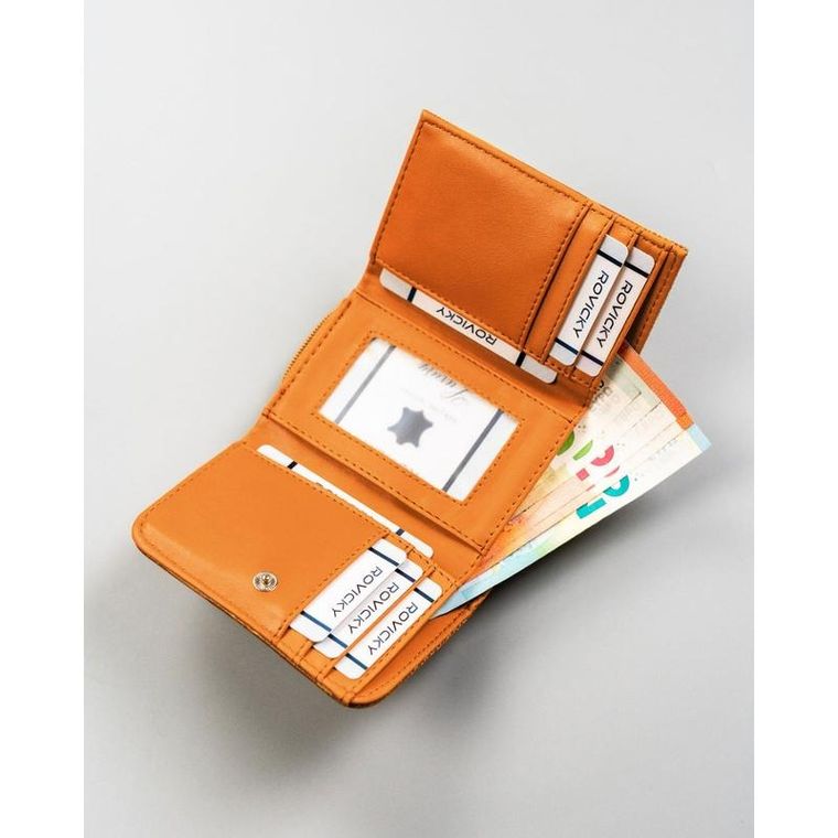 Portfel, brązowy, skóra ekologiczna, 4U Cavaldi