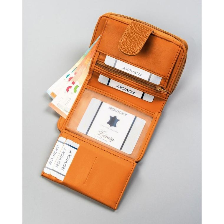 Portfel, brązowy, skóra ekologiczna, 4U Cavaldi