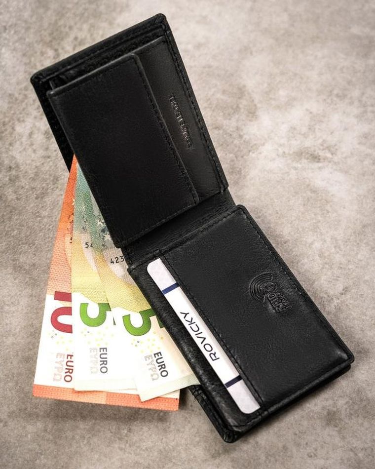 Portfel, czarny, skórzany, Buffalo Wild