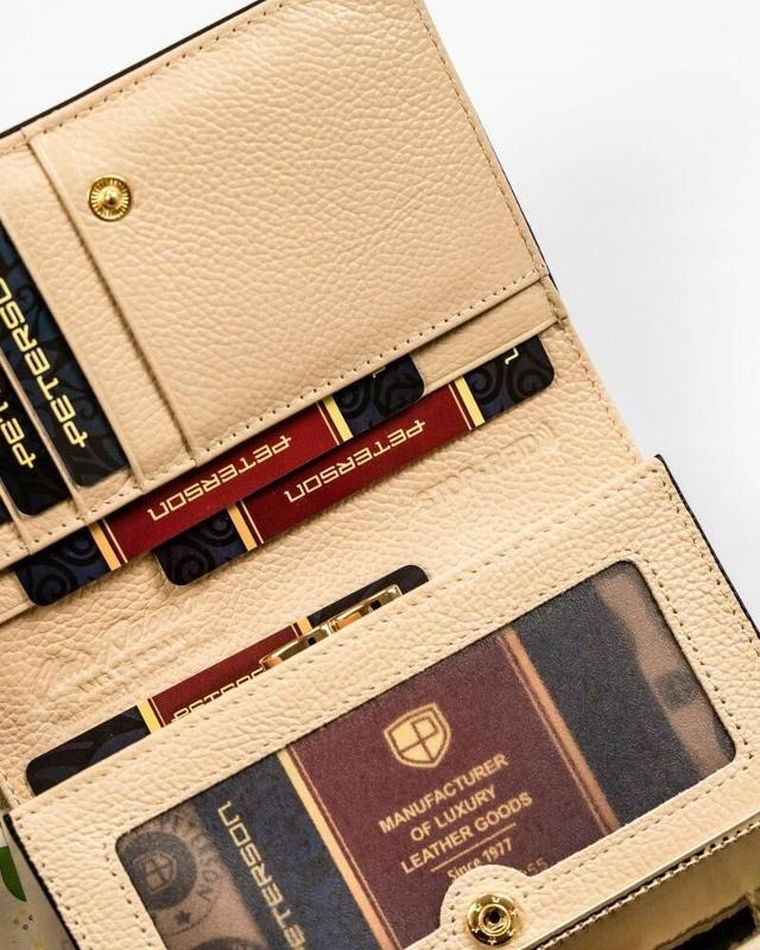 Portfel, czarny, skórzany, Peterson