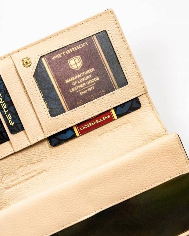 Portfel, czarny, skórzany, Peterson