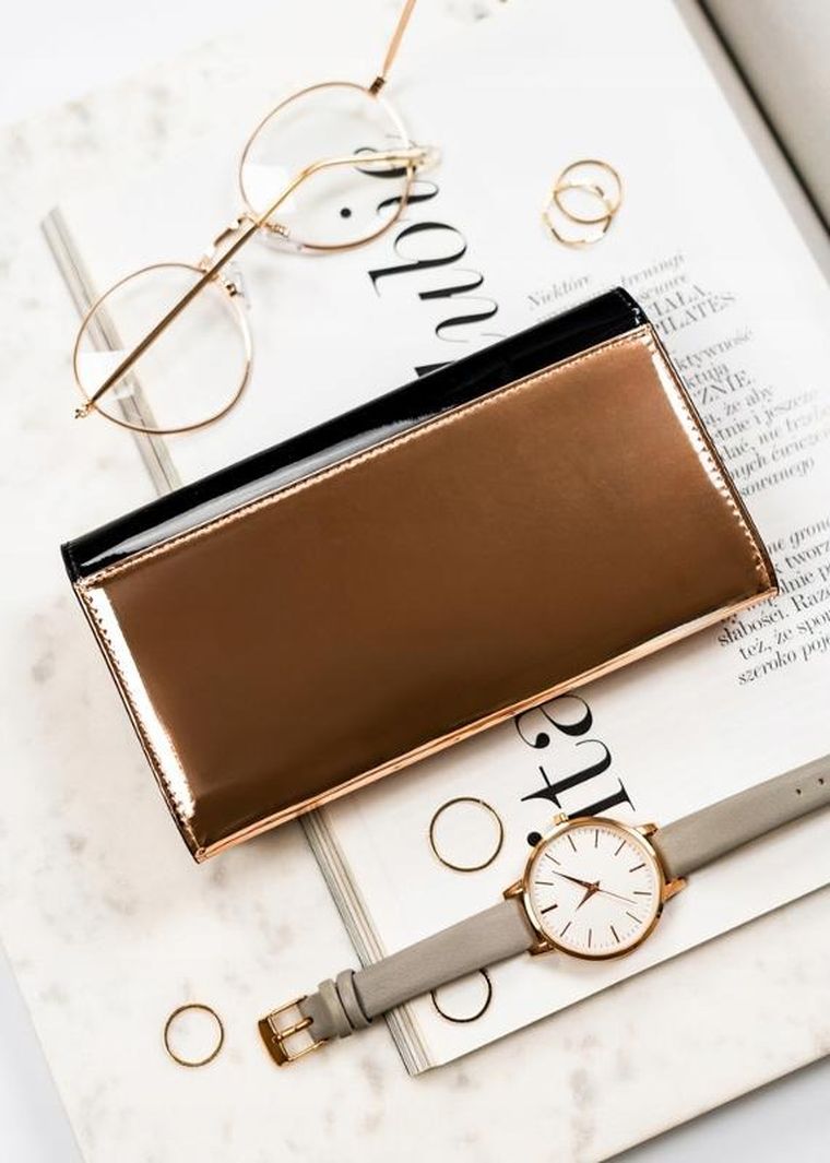 Portfel, czarny, skórzany, Peterson