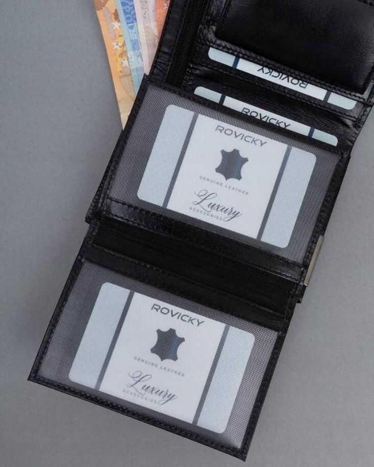 Portfel, czarny, skórzany, Ronaldo