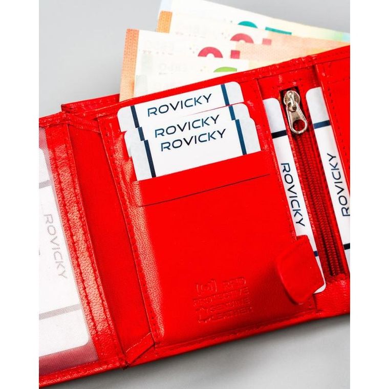 Portfel, czerwony, skórzany, 4U Cavaldi