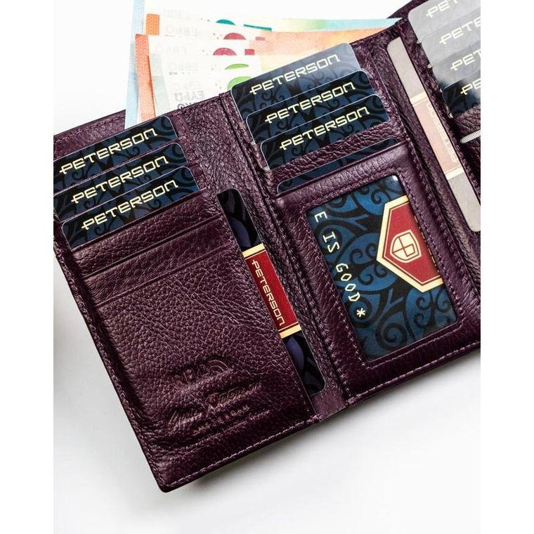 Portfel, fioletowy, Peterson