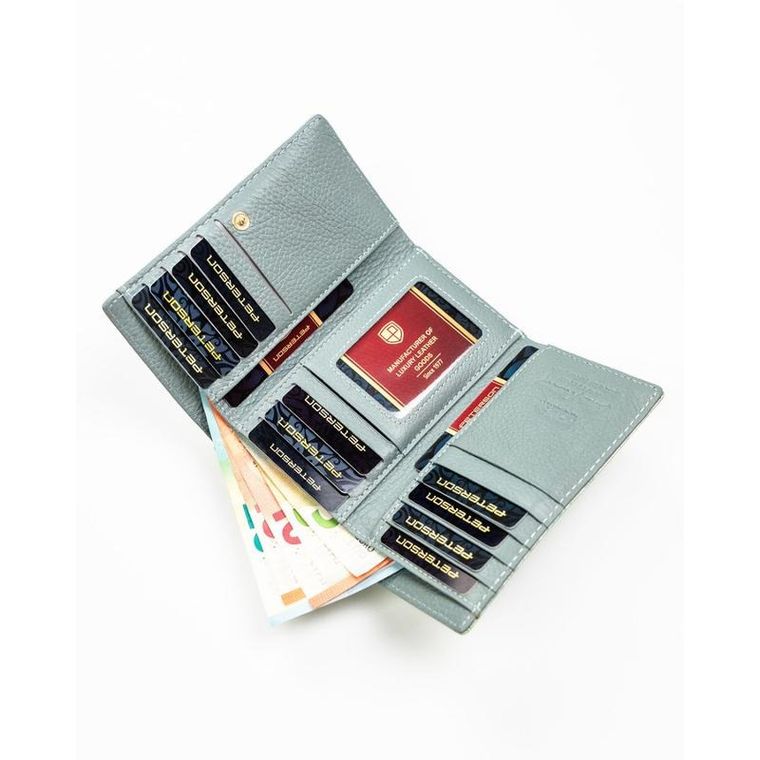 Portfel, jasnozielony, Peterson