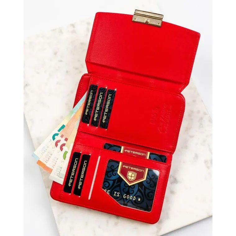 Portfel, mix, skóra ekologiczna, Peterson