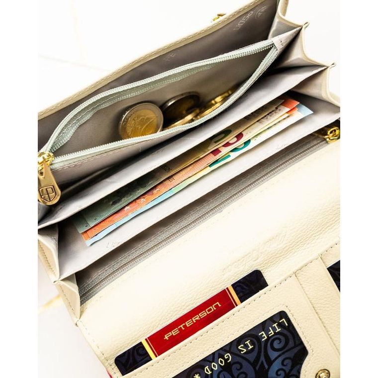 Portfel, mix, skóra naturalna i ekologiczna, Peterson