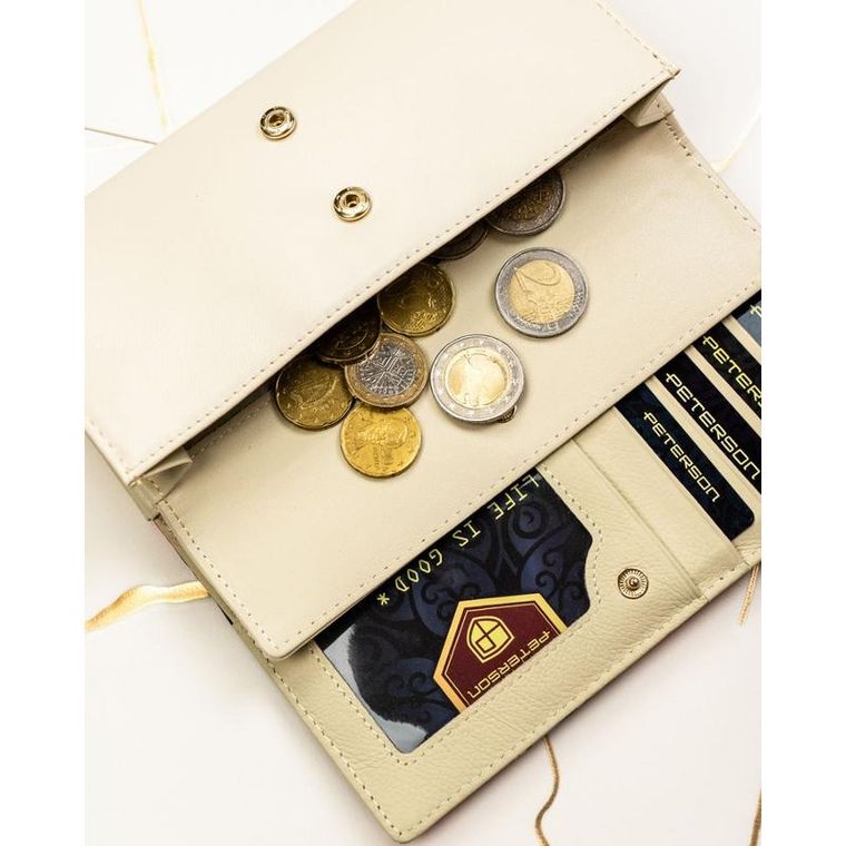 Portfel, mix, skóra naturalna i ekologiczna, Peterson