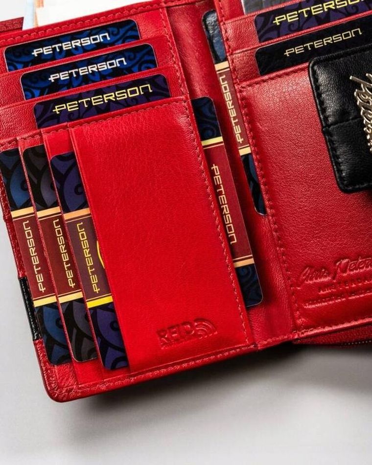 Portfel, mix, skórzany, Peterson
