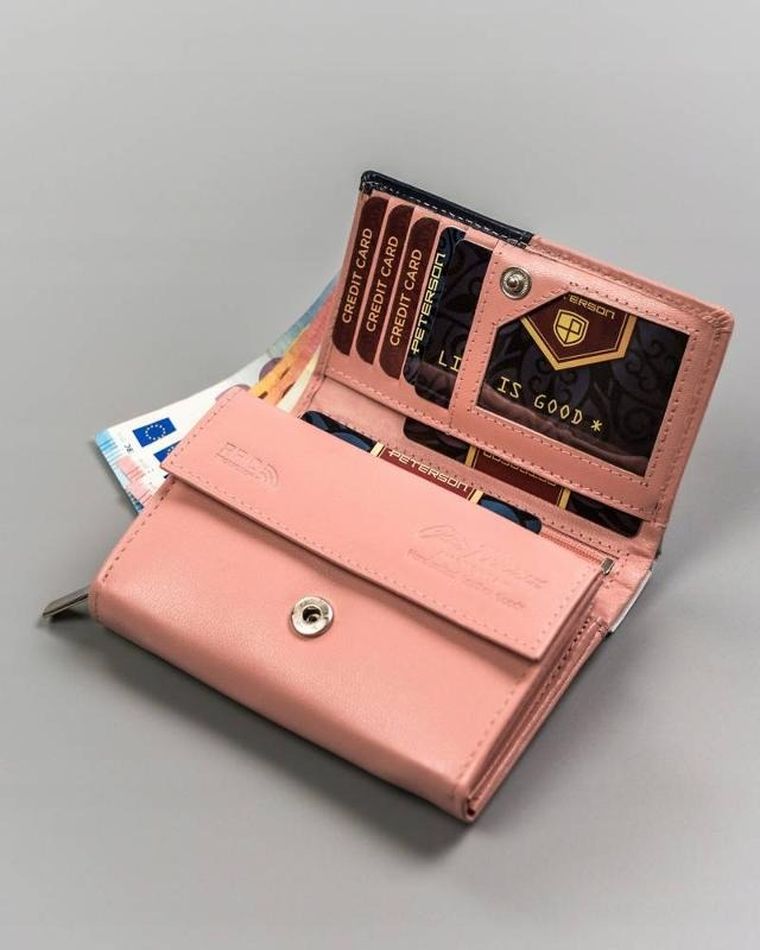 Portfel, mix, skórzany, Peterson