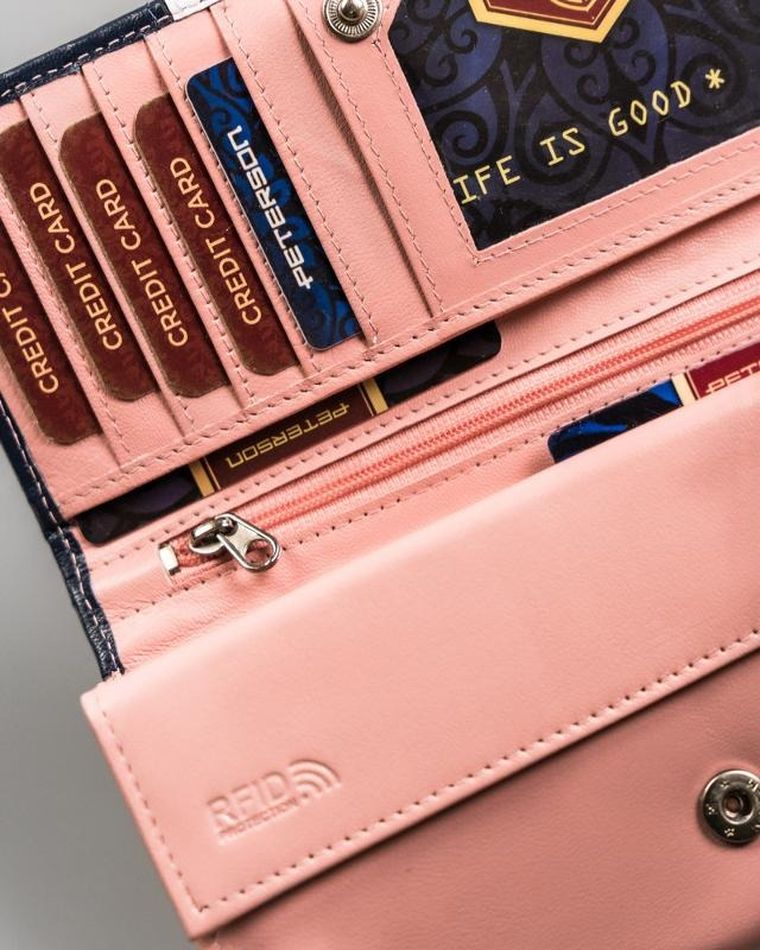 Portfel, mix, skórzany, Peterson