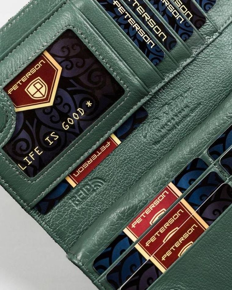 Portfel, mix, skórzany, Peterson