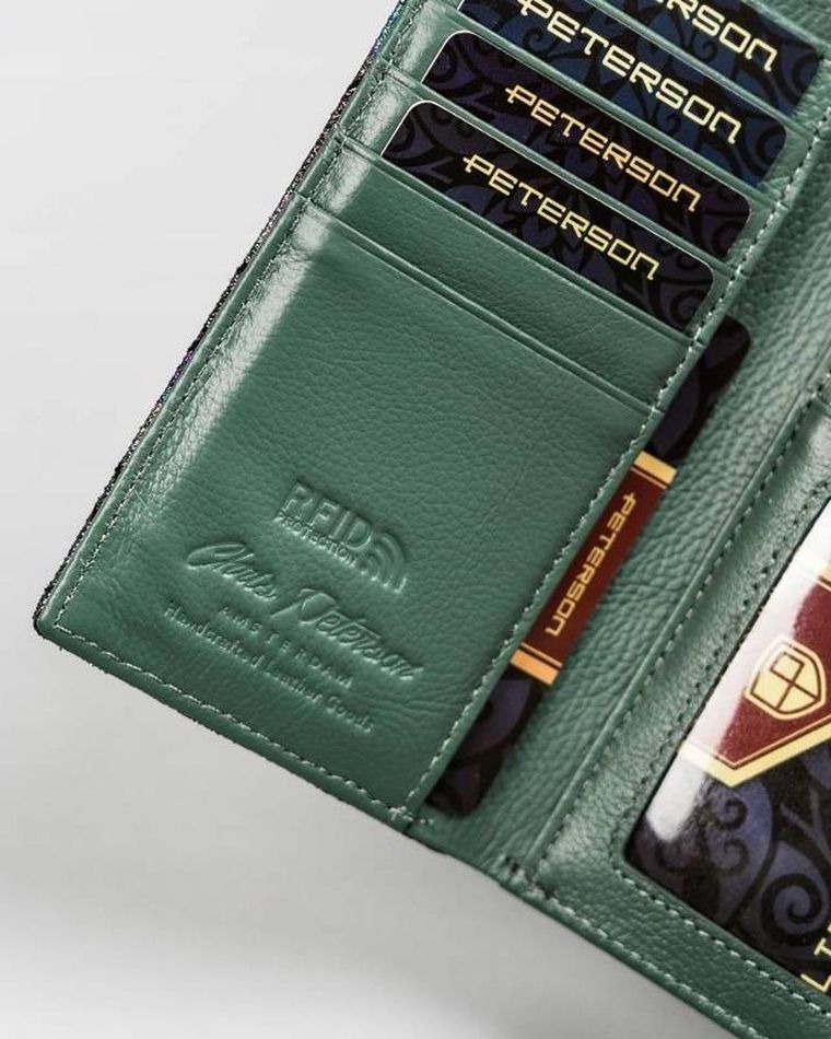 Portfel, mix, skórzany, Peterson