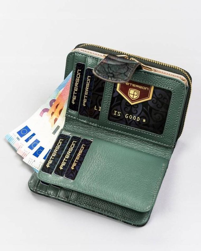 Portfel, mix, skórzany, Peterson