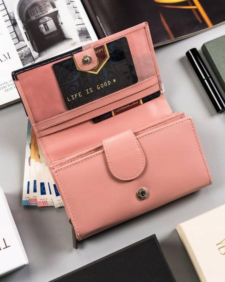 Portfel, mix, skórzany, Peterson