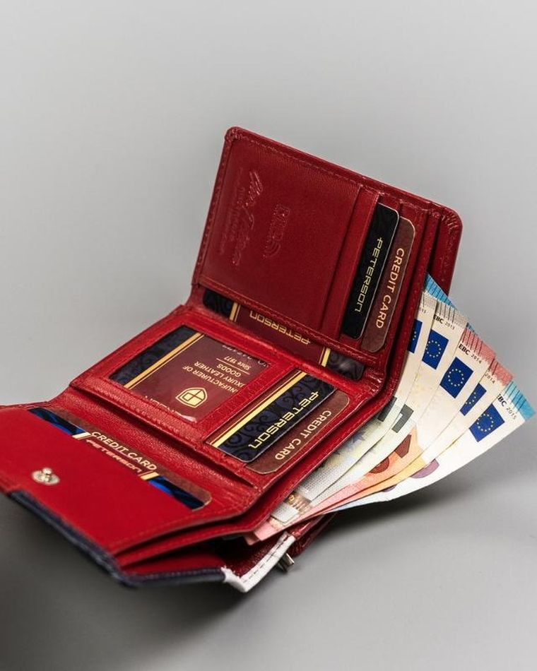 Portfel, mix, skórzany, Peterson