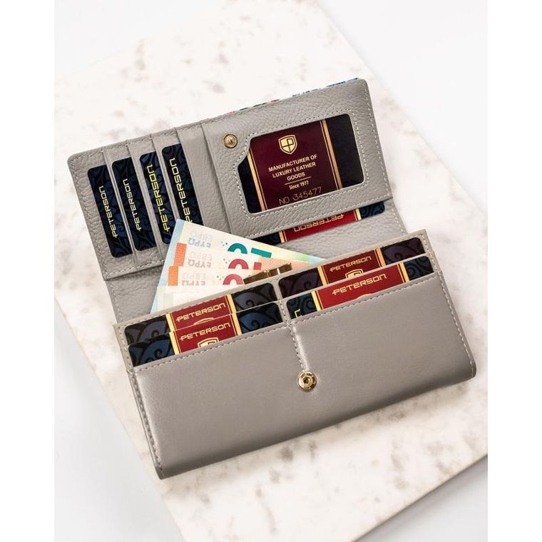 Portfel, mix, skórzany, Peterson
