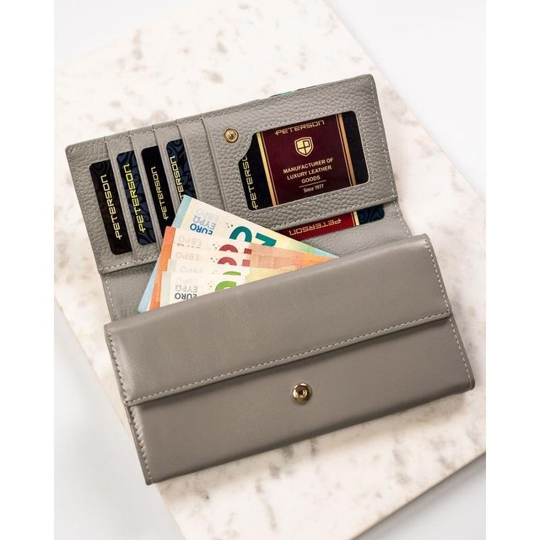 Portfel, mix, skórzany, Peterson