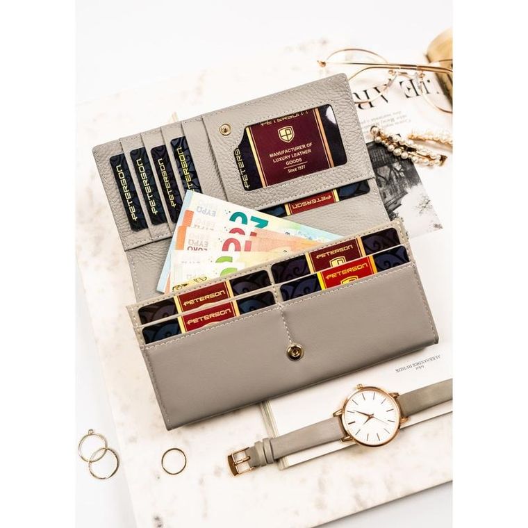 Portfel, mix, skórzany, Peterson