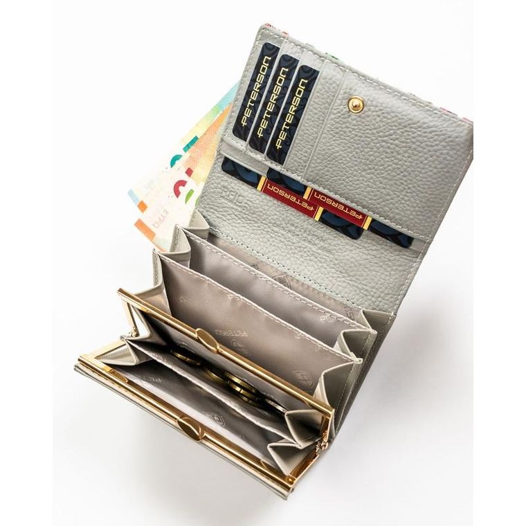 Portfel, mix, skórzany, Peterson