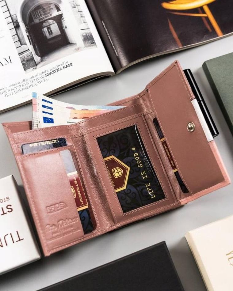Portfel, mix, skórzany, RFID, Peterson