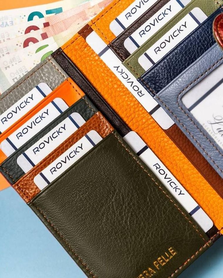 Portfel, mix, skórzany, Rovicky