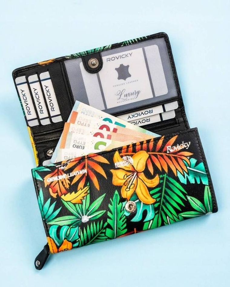 Portfel, mix, skórzany, Rovicky