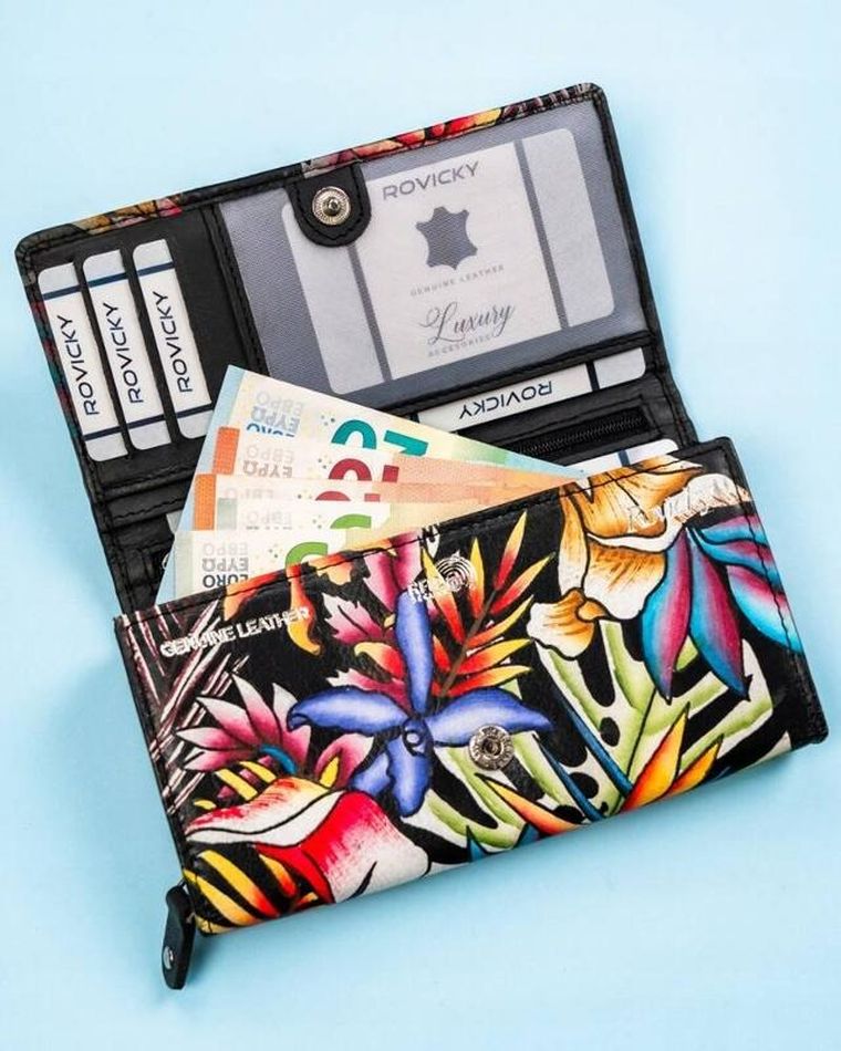 Portfel, mix, skórzany, Rovicky