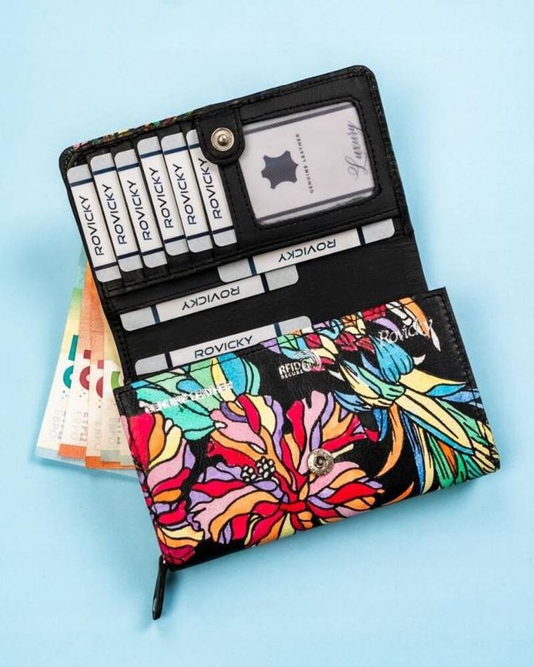 Portfel, mix, skórzany, Rovicky