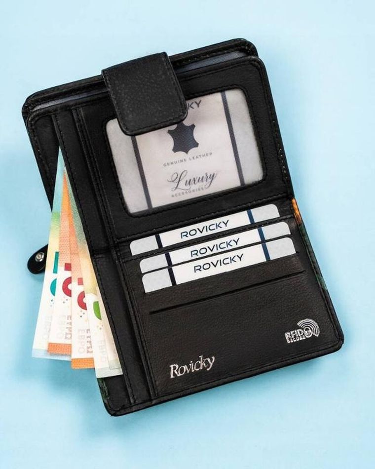 Portfel, mix, skórzany, Rovicky