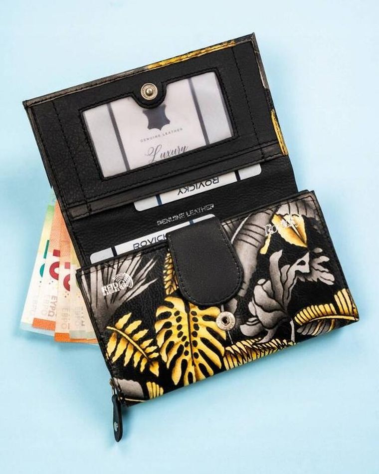 Portfel, mix, skórzany, Rovicky