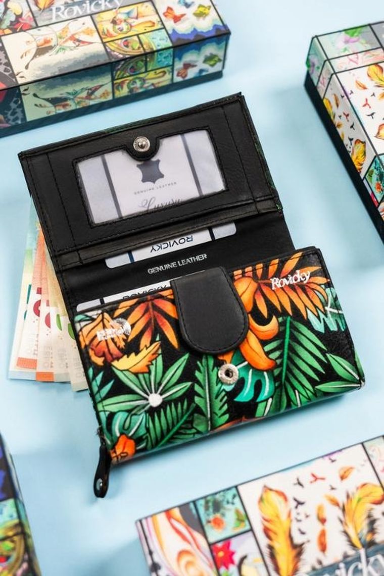 Portfel, mix, skórzany, Rovicky