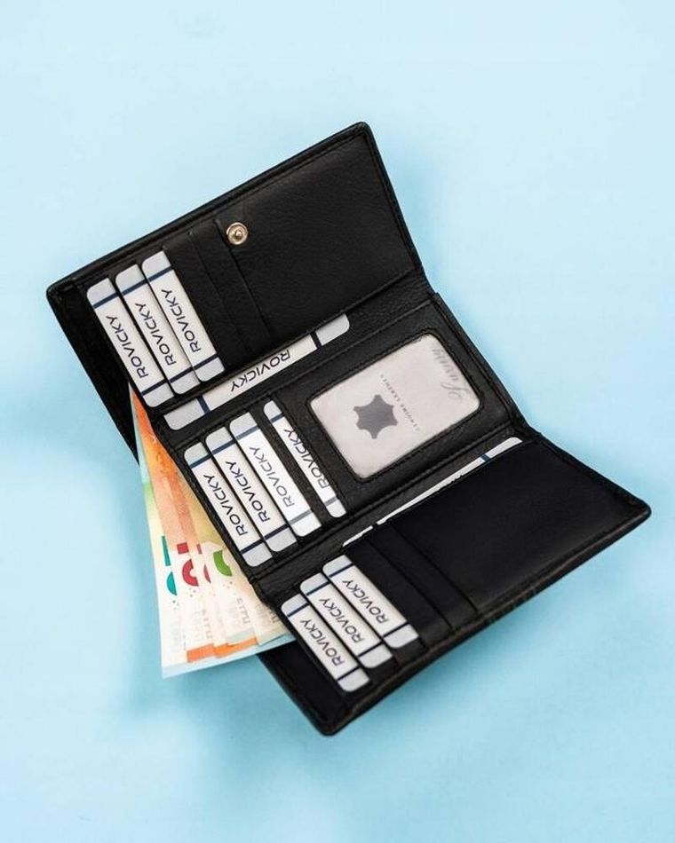 Portfel, mix, skórzany, Rovicky