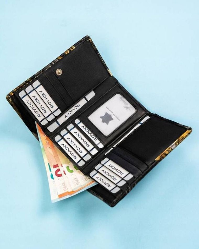 Portfel, mix, skórzany, Rovicky