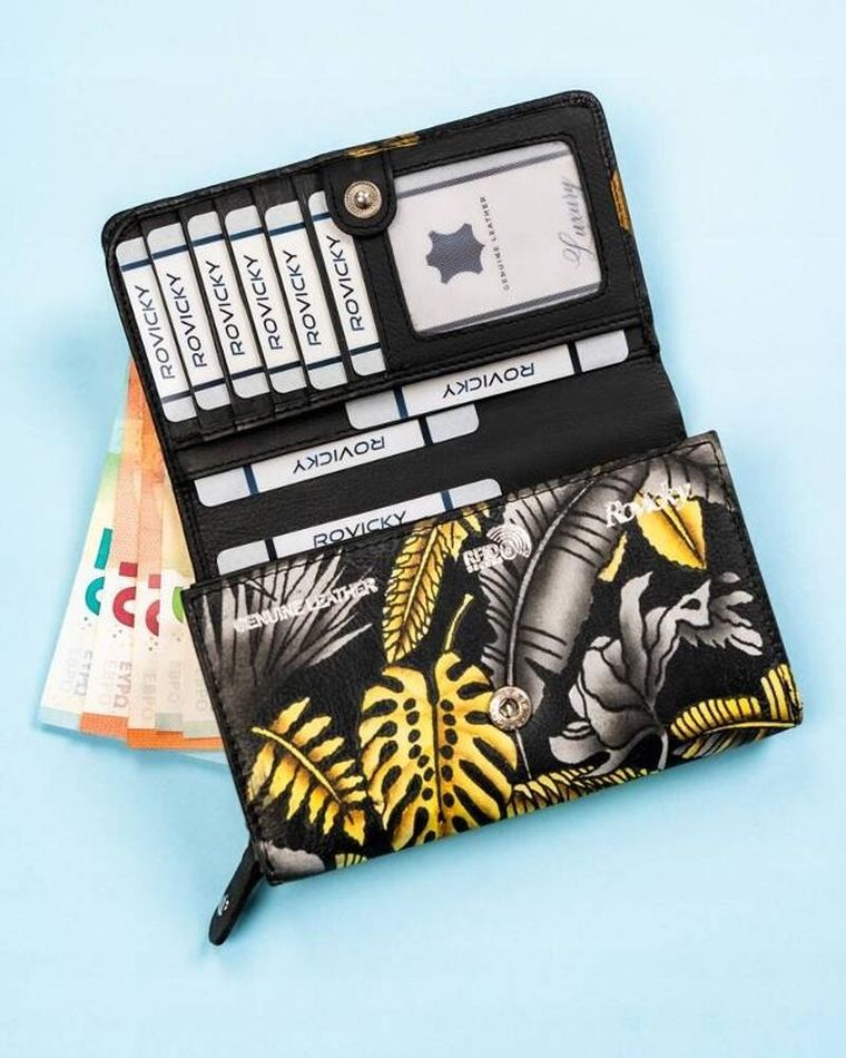 Portfel, mix, skórzany, Rovicky