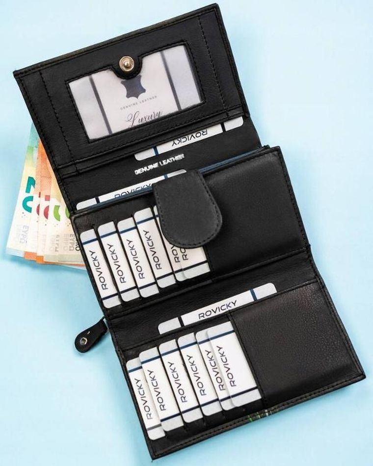 Portfel, mix, skórzany, Rovicky