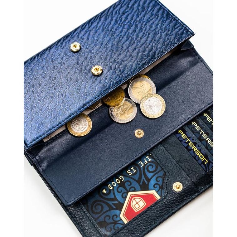 Portfel, niebieski, Peterson