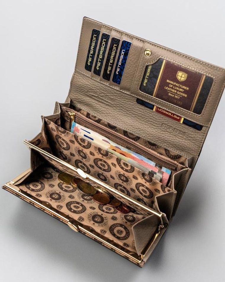 Portfel, szary, Peterson